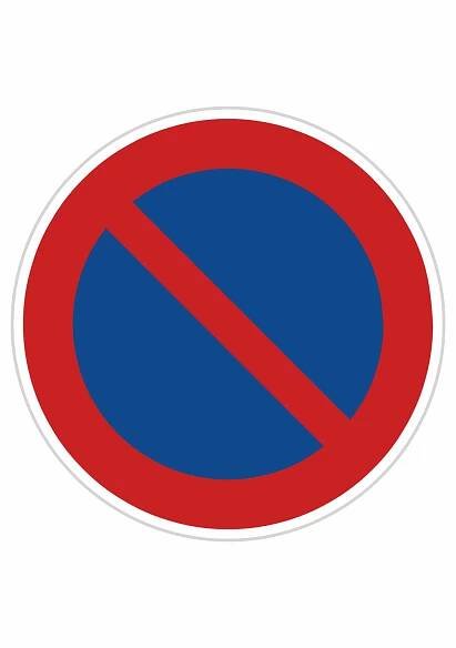 Dopravní značka B29,Zákaz stání
