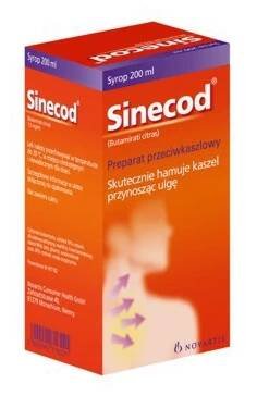 Sinecod sirup 200ml | Lekáreň Tabletka - Zdravmatsk, s.r.o.