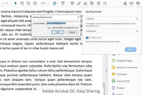 adobe acrobat dc easy sharing
