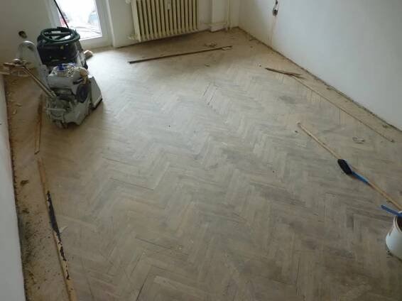 Renovace parket Brno ul. Gröhova