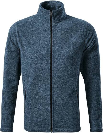 Pánská fleecová bunda Malfini Shift tmavý denim melír