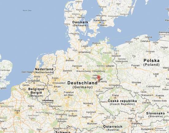 map of Leipzig germany