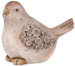 Ptáček, zahradní dekorace, magneziová keramika