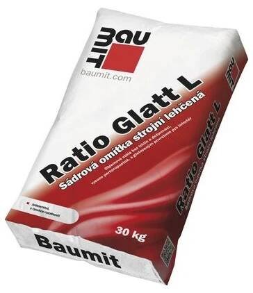detail Omítka sádrová Baumit Ratio Glatt L 30 kg