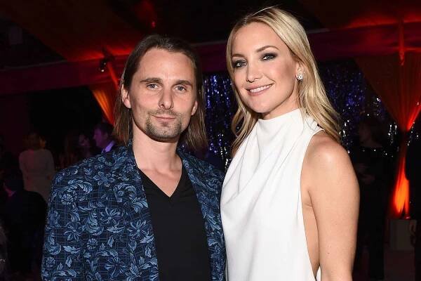 Matthew Bellamy and Kate Hudson attend Goldie Hawn's inaugural 