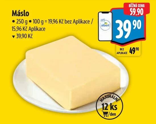 Akční letáky týdne: Máslo v akci Albert