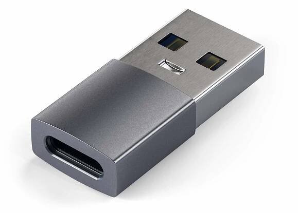 Satechi Aluminum Type-A to Type-C Adapter - Space Grey