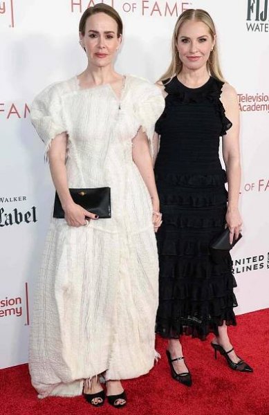 Sarah Paulson, Leslie Grossman at the 27th Television Academy Hall of Fame Ceremony