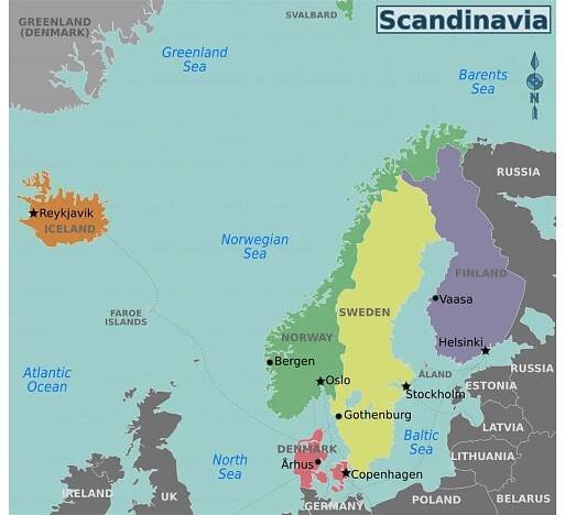 Maps of Baltic and Scandinavia | Collection of maps of Baltic region | Europe | Mapsland | Maps of the World