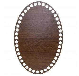 Dno ovál 16x24cm walnut