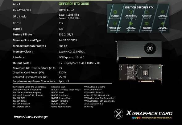 GEFORCE RTX 3090 24GB GDDR6 The Ultimate Play 2