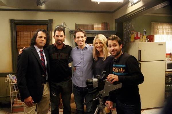 Richard Grieco, Mark Neveldine, Glenn Howerton, Kaitlin Olson, Charlie Day - It's Always Sunny in Philadelphia - Dee natočila porno film - Z natáčení