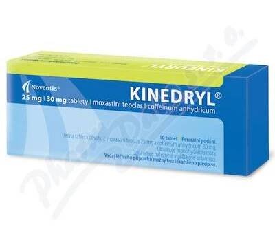 Kinedryl 25mg/30mg tbl.nob.10