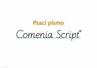 Psací písmo - comenia-script.com