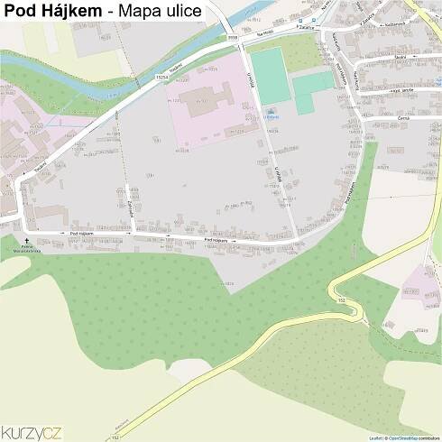 Pod Hájkem - mapy | Kurzy.cz