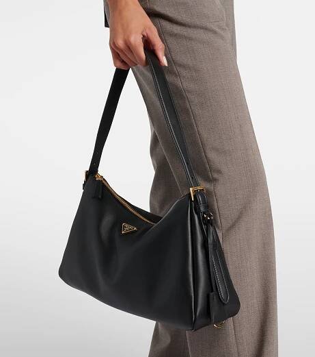 Prada Aimée Large leather shoulder bag | Prada