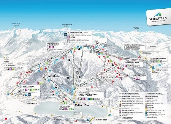 Skimap Zell am See Schmittenhöhe 2025