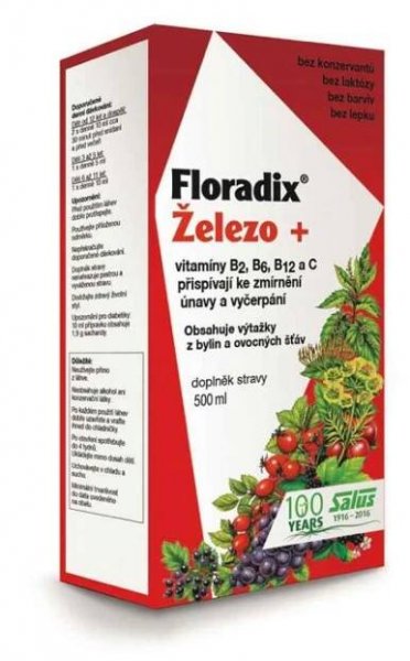 Salus Floradix Železo+ sirup 500 ml