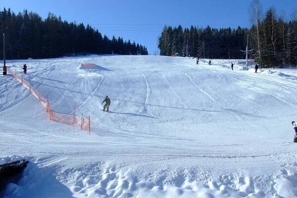 ski areál je od chaty vzdálen jen 100 m