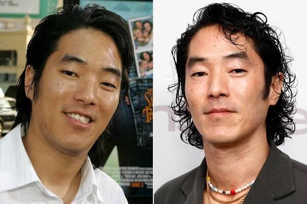 Leo Nam at the premiere of "The Sisterhood of the Traveling Pants" on May 31, 2005 in Hollywood, California ; Leo Nam attends the InStyle Imagemaker Awards on October 24, 2024 in Bel Air, California.