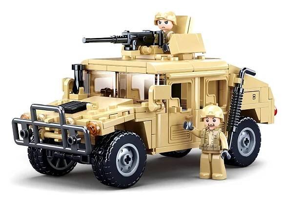 Sluban Army Model Bricks M38-B0837 Hummer bojový off road