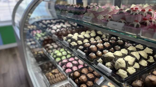 Picture of a truffle display case