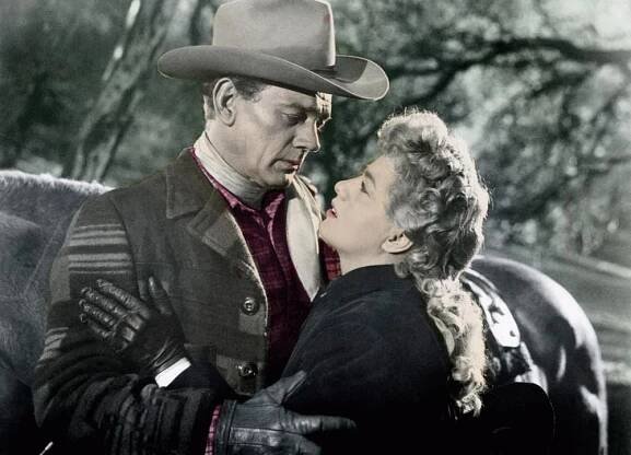 UNTAMED FRONTIER, from left, Joseph Cotten, Shelley Winters, 1952