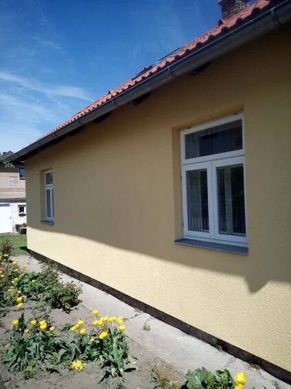 Oprava a zhotovení fasády rodinného domu Obecnice