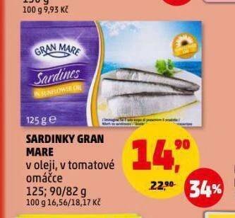 Penny Market Sardinky gran mare nabídka