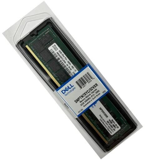 Dell AB003150 32GB DDR4-2666MHz/PC4-21300 RDIMM 288-Pin CL19 Dual rank x4 ECC Registered Memory Module