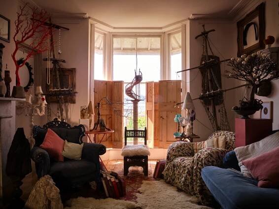 Artist Mark Lawson Bell decorates his home with unusual finds