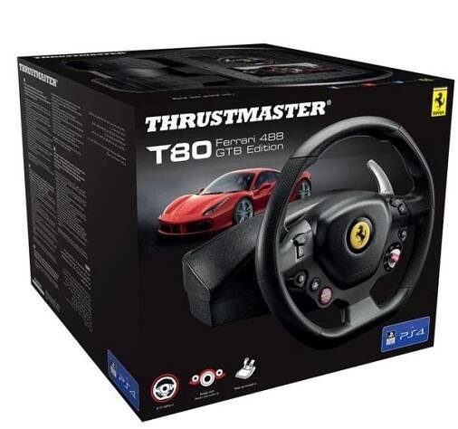 Thrustmaster Sada volantu a pedálů T80 Ferrari 488 GTB Edition pro PS5, PS4 a PC (4160672)