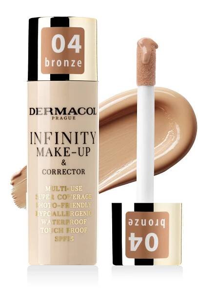 Infinity make-up a korektor 04 Bronze | Dermacol • péče o pleť, tělo a dekorativní kosmetika Dermacol