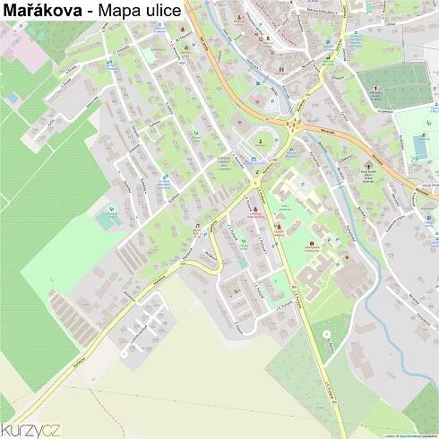 Mařákova - mapy | Kurzy.cz