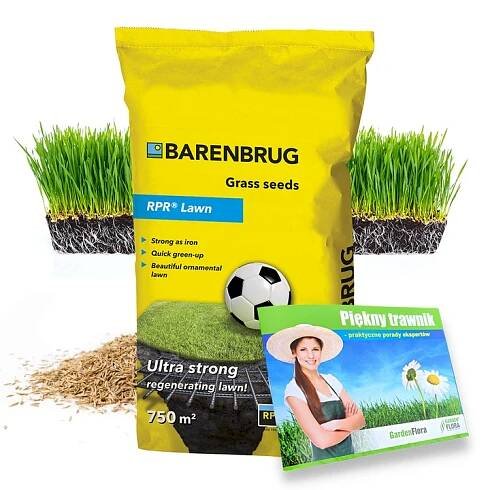 Tráva BARENBRUG RPR LAWN semena TRÁVY sport SAMOREGENERAČNÍ silný 15 kg