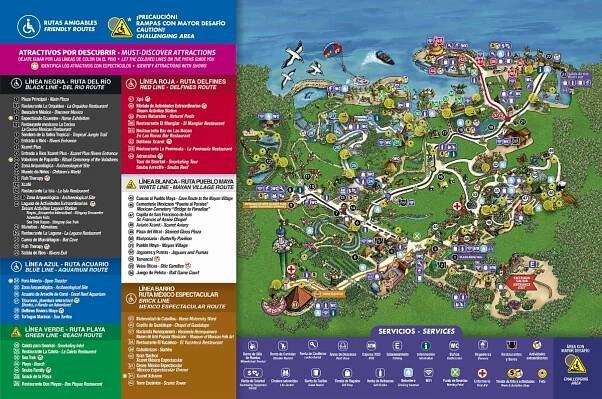 xcaret map