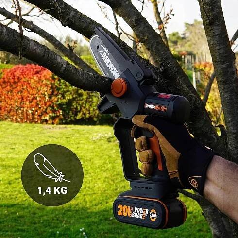 AKUMULÁTOROVÁ MINIPILKA WORX WG325E + AKU 2,0Ah Výkon 560 W