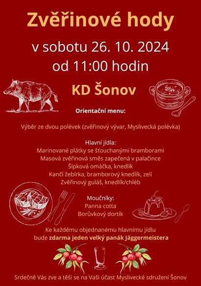Zvěřinové hody - Obec Šonov