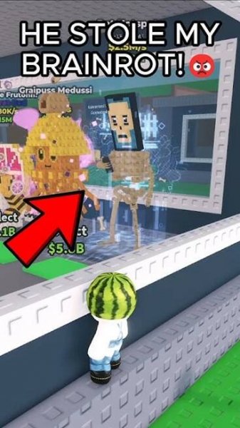 He Tried STEALING MY SECRET BRAINROT! #roblox #stealabrainrot #robloxshorts