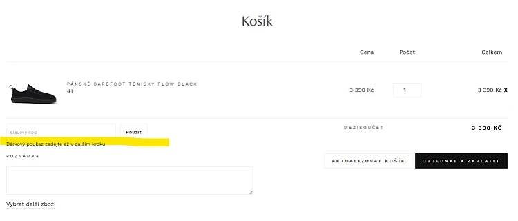 Ahinashoes použití slevového kódu