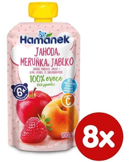 Hamánek Jahoda meruňka 8x 100g | SrovnejLeky.cz