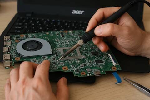 Oprava základní desky Acer