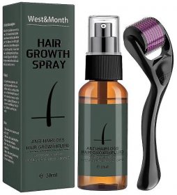 Natural Men Beard Growth Essence Spray Ošetřující kondicionér proti vypadávání vlasů Upravený rychlý růst vousů Zvýrazňovač vousů s válečkem