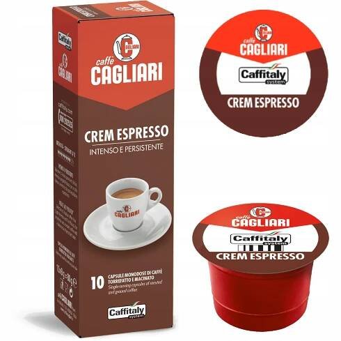 Kapsle pro Cafissimo Caffitaly Caffe Cagliari Crem Espresso 10 ks
