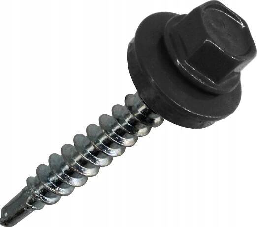 Farmářské šrouby s upevněním na plech s dřevem 4,8 x 35 mm RAL 7016