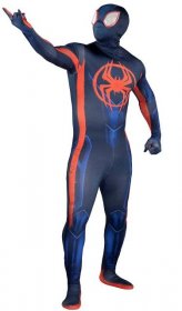 Spider-Verse 2 Adult Miles Morales Zentai Suit Costume | Superhero Costumes