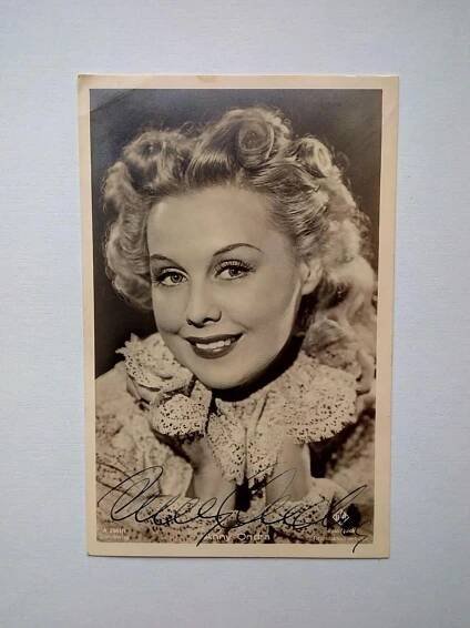 ANNY ONDRA ONDRÁKOVÁ - ORIGINÁLNÍ AUTOGRAM - PODPIS - Ostatní sběratelské předměty