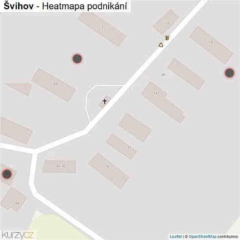 Mapa Švihov - Firmy v obci.