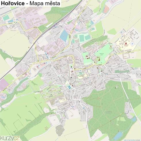 Hořovice - mapy | Kurzy.cz