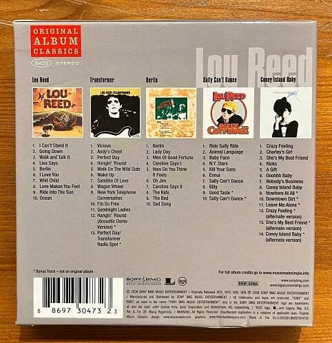 5CD Lou Reed - Original Album Classics | Knihkupectví/Antikvariát Spálená 53